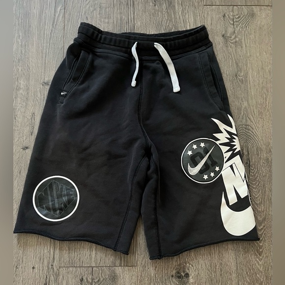 Nike Other - Nike Athletic Dept Graphic Fleece Shorts Black White Men’s Size M